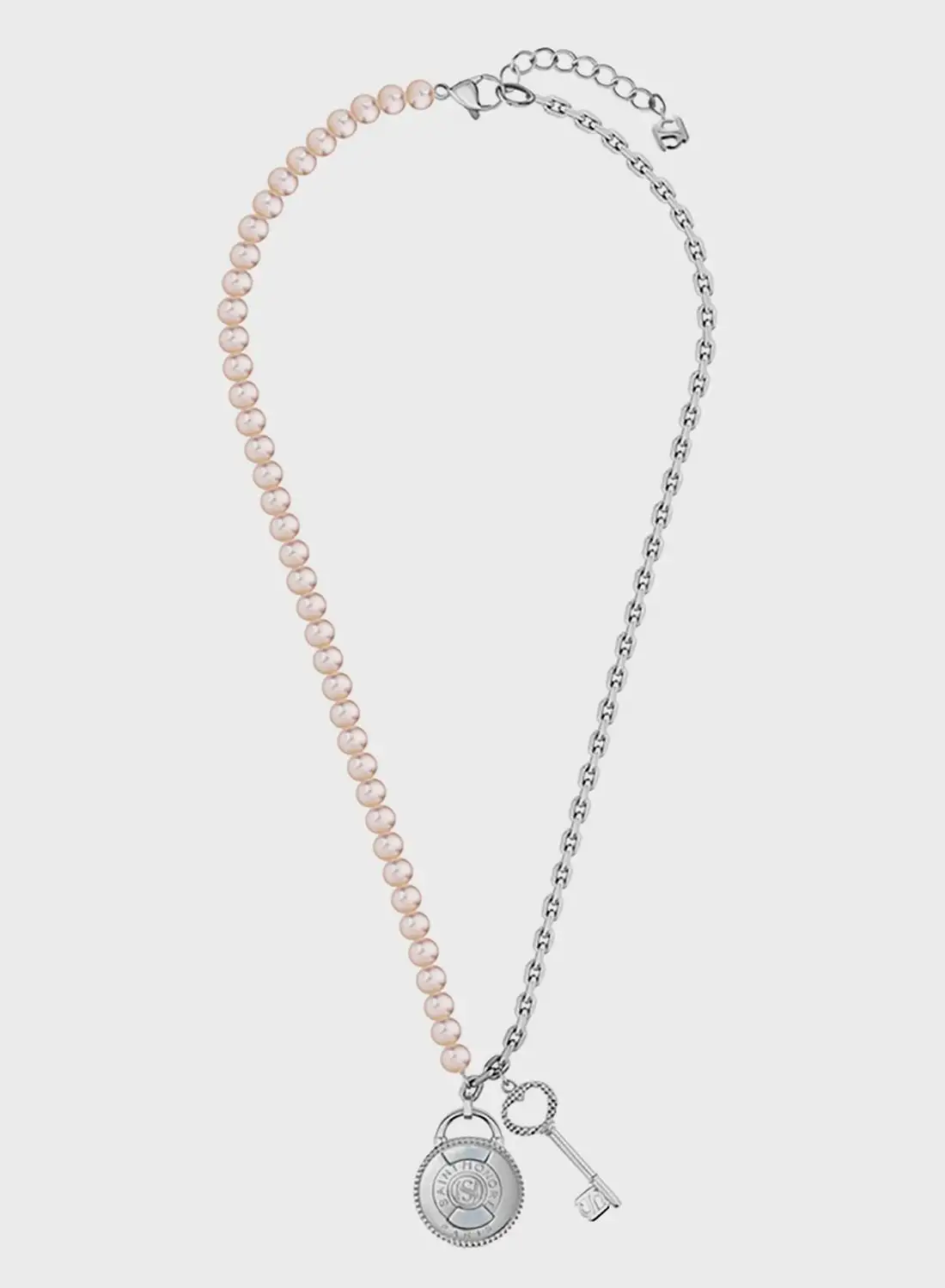 Saint Honore Paris Frewater Pearls & Cablechain Necklace