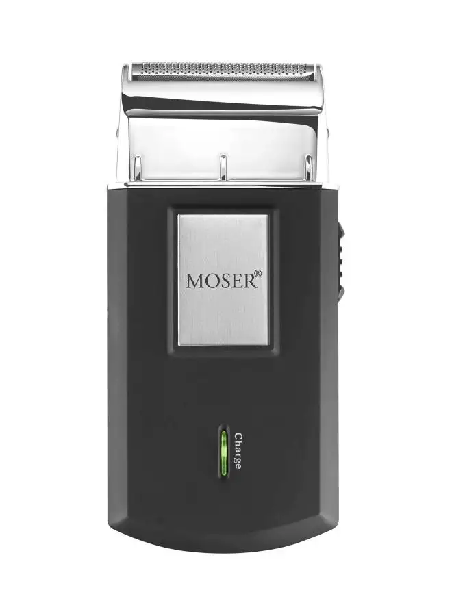 MOSER Rechargeable Travel Mini Shaver Black/Silver