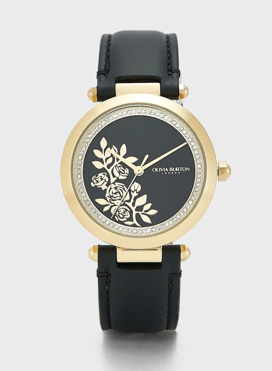 OLIVIA BURTON Ob Signature T-Bar Florals Analog Watch