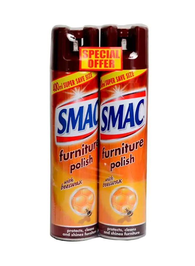 Smac Furniture Polish Spray 400ml Pack Of 2 Value Pack