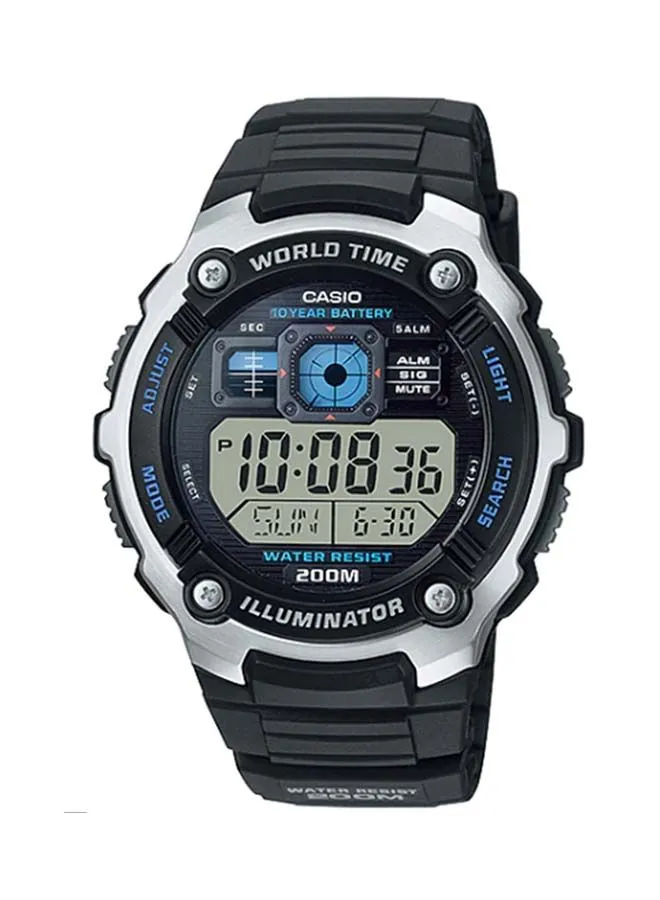 CASIO Men's Resin Digital Wrist Watch AE-2000W-1AVDF - 52 mm - Black