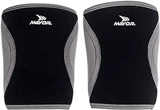 Mayor Pro Sports Knee Cap (Black/Grey)-,8904185902567