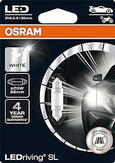 OSRAM LEDriving SL, ≜ C5W (36 mm), Signal lights, White 6000K, LED Retrofit, off-road use only, Single pack (1 lamp)