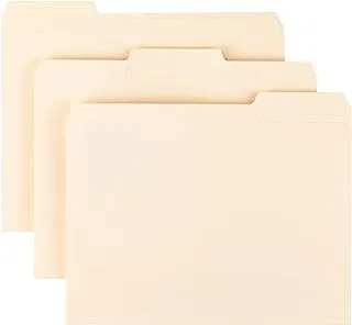 Smead File Folder, 1/3-Cut Tab, Assorted Position, Letter Size, Manila, 200 Per Box (10382)