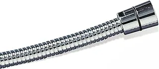 TATAY Extending Double Metal Shower Hose, 1.50-2.00 M, Stainless steel/Laton Brass, Silver, One Size