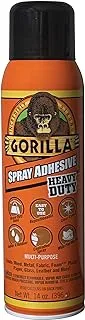 Gorilla Heavy Duty Spray Adhesive, Multipurpose and Repositionable, 14 ounce, Clear