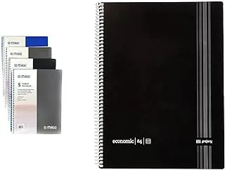 Maxi Spiral Spiral Polypropylene 5 Subject Notebook 11 بوصة X 8.5 بوصة 200 ورقة ، متنوعة ، 11 Ppsub5 & Pajory Spiral Notebook ، اقتصادي ، A4 ، 80F 60 G ، مسطر