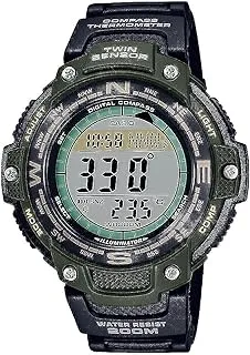 Casio Twin Sensor World Time 200M Water Resistant Digital Compass Watch, Black, Digital