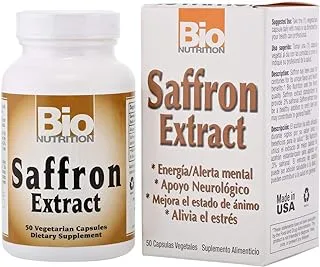 Bio Nutrition Bio N Saffron Extract 50 Vegicaps, 88.5 Mg