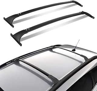 DNA MOTORING PT-ZTL-8024 Pair Aluminum Car Roof Rack Cross Bars Compatible with 09-14 Nissan Murano, Black