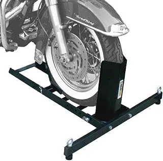 Maxxhaul 70271 Adjustable Motorcycle Wheel Chock Stand Heavy Duty 1800Lb Weight Capacity