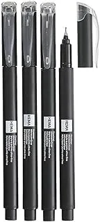 Hema Micro Writers Pens 4 Pack, Black