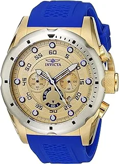 Invicta Men's 20307 Speedway Analog Display Japanese Quartz Blue Watch, Gold, Stainless Steel