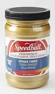 SCREEN INK OPQ FAB 32OZ GOLD