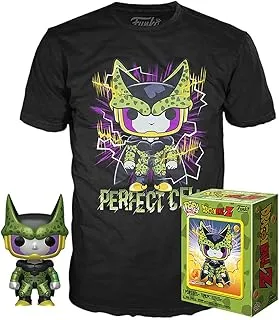 Dragon Ball Z Pop! And Tee Perfect Cell #13 And T-Shirt (Large) Black