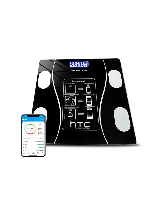 HTC Smart Weighing Scale / Bath Scale With Bluetooth Compatible With IOS And Android