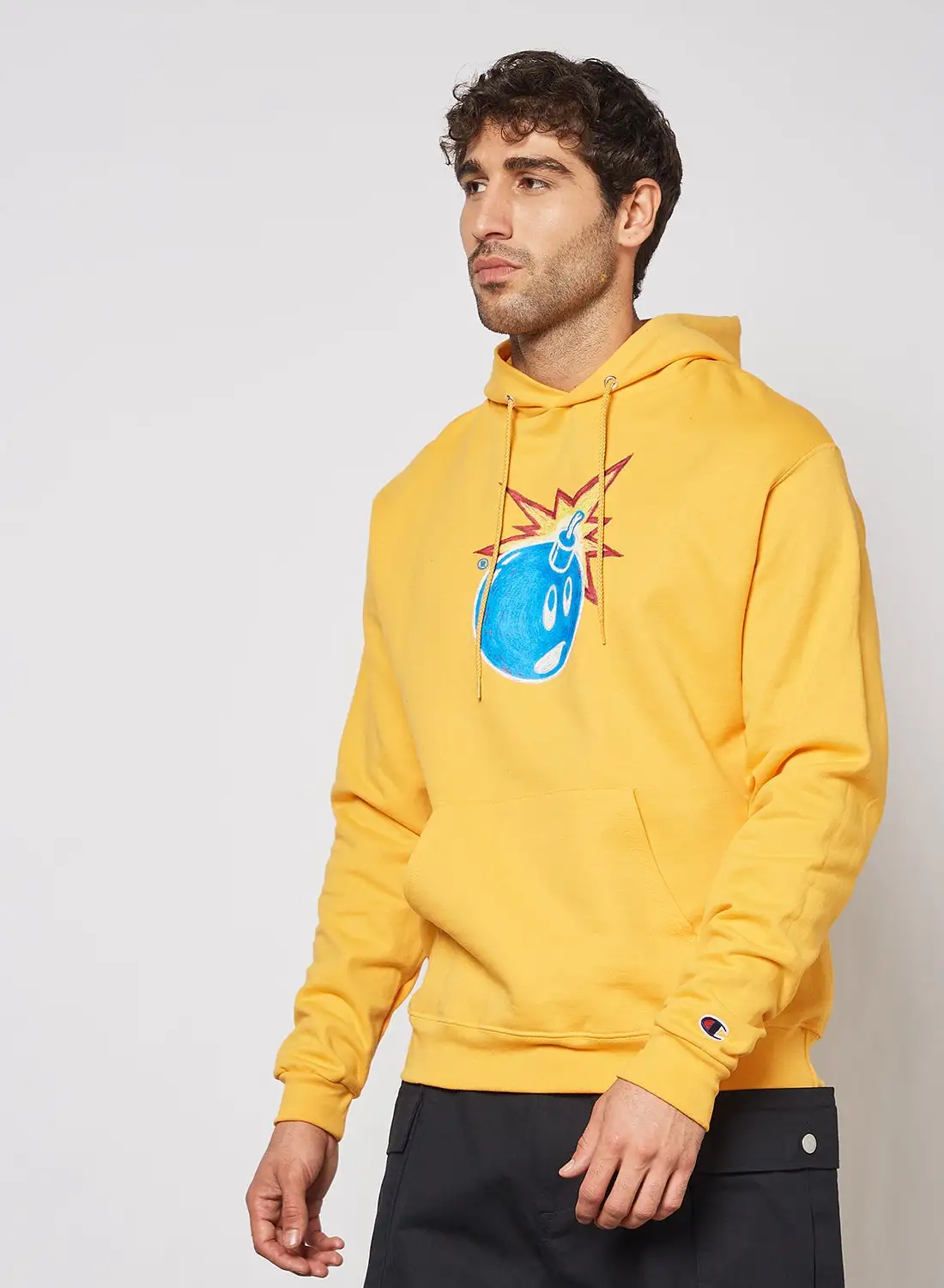 The Hundreds Claude Adam Graphic Hoodie Yellow