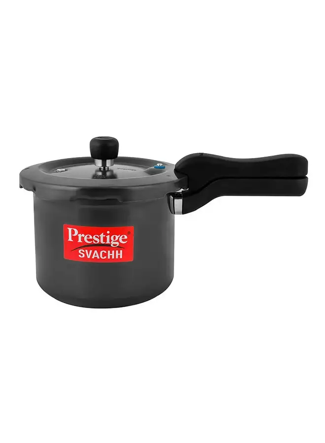 Prestige Popular Svachh Hard Anodised Pressure Cooker Deep Lid-Controls Spillage 3Liters