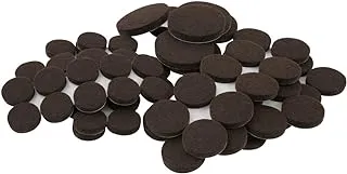 SoftTouch Assorted Self-Stick Felt Furniture Pads - Protect Surfaces from Scratches & Damage, Brown, 80 pcs,4761895N