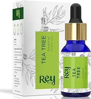 Rey Naturals Tea Tree Oil | Tea Tree Essential Oil for Hair, Skin and Face Care - 100% Pure Tea Tree Oil for Dandruff, Acne, Aromatherapy, Stress, and More - 15ml