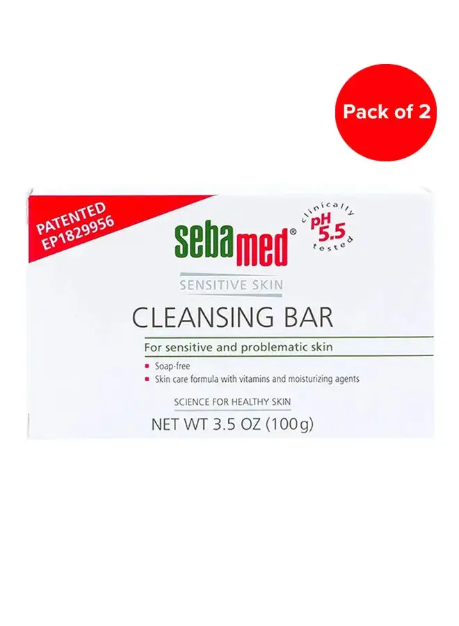 Sebamed Soap Free PH 5.5 Cleansing Bar Pack Of 2 150grams