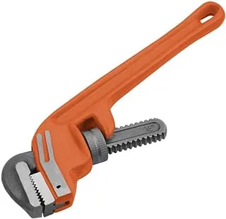 Wokin Pipe Wrench 8 Off Set Mobile Jaw, Orange, Black