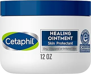 Cetaphil Healing Ointment For Dry, Irritated Skin, Heals & Protects, Soothes Cracked Hands & Chapped Lips, Hypoallergenic, Fragrance Free, Dermatologist Recommended, 12 Oz, Ointment 12 Ounce