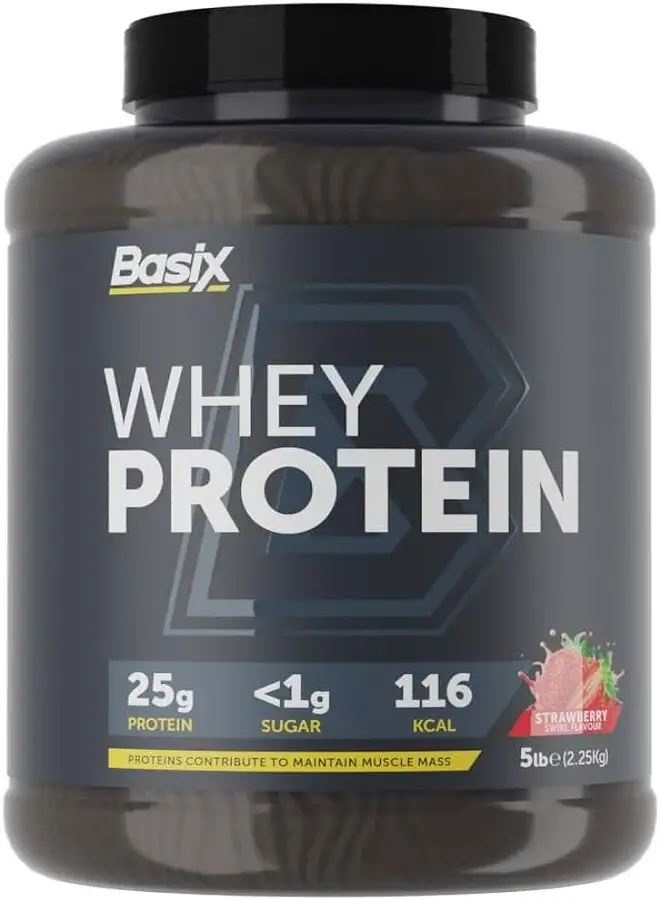 BASIX Whey Protein Strawberry Swirl، 5 أرطال