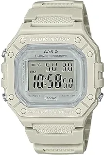 Casio Illuminator Alarm Chronograph Digital Sport Watch (Model W218HC-8A2V) (Light Gray), Light Gray, Chronograph,Digital