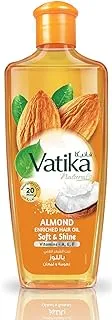 Vatika Naturals Almond Enriched Hair Oil | Coconut & Sesame | Softens & Shines | For Dry & Frizzy Hair - 300 ml