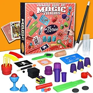 Mumoobear Magic Kit Tricks Set, Over 75 With Toy Wand Set For Kids Beginners Birthday Gift