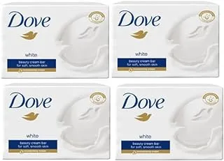 DOVE Moisturising Soap Bar Nourishing formula for all skin types, Original, With ¼ moisturising cream, 125g (Pack of 4)