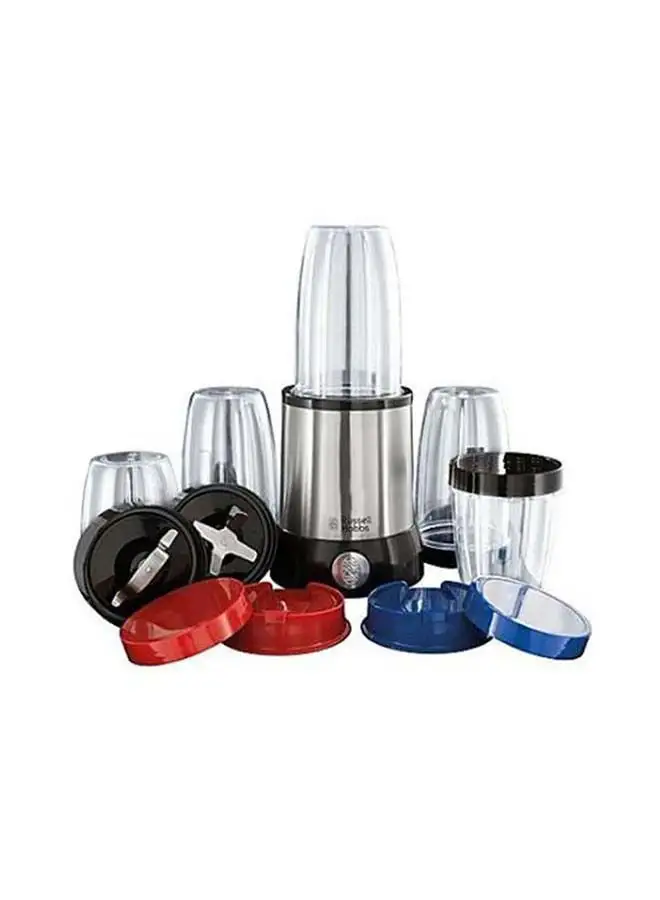 Russell Hobbs Versatile 15 Piece Multi Blender Set Includes 3*700ml large Cups and 2*350ml Small Cups that Can be Used by the Whole Family 700 W 23180 Silver