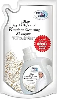 Cool & Cool Kandoora Cleansing Shampoo 1 Liter Pouch - Gentle Fabric Care, Color Protect, Long Lasting Fragrace & Easy Rinse Off