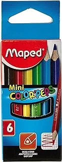 Maped Colour Peps Mini Colour Pencil 6-Pieces