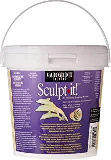 Sargent Art 2-Pound White Sculpt-It Resealable Tub, Non-Toxic, Little or No Shrinkage, Air Dry, Easy Storage