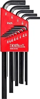 Eklind 10213 Hex-L Key Allen Wrench - 13Pc Set Sae Inch Sizes .050-3/8 Long Series