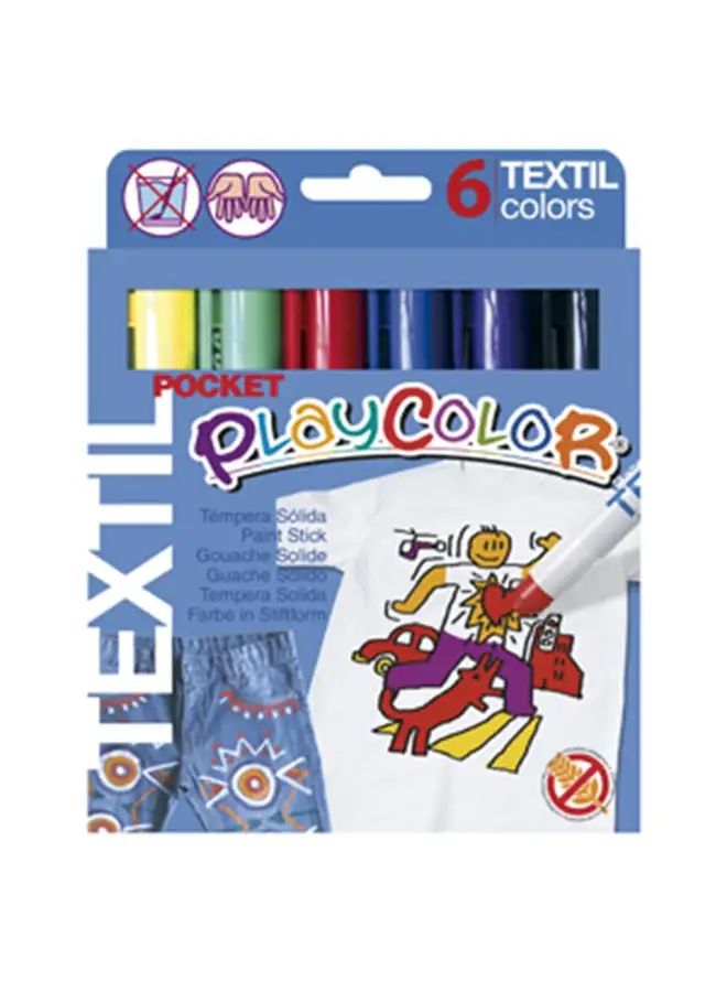 جيب Playcolor Textil ، 6 قطع 15.6x2.2x19.3 سم