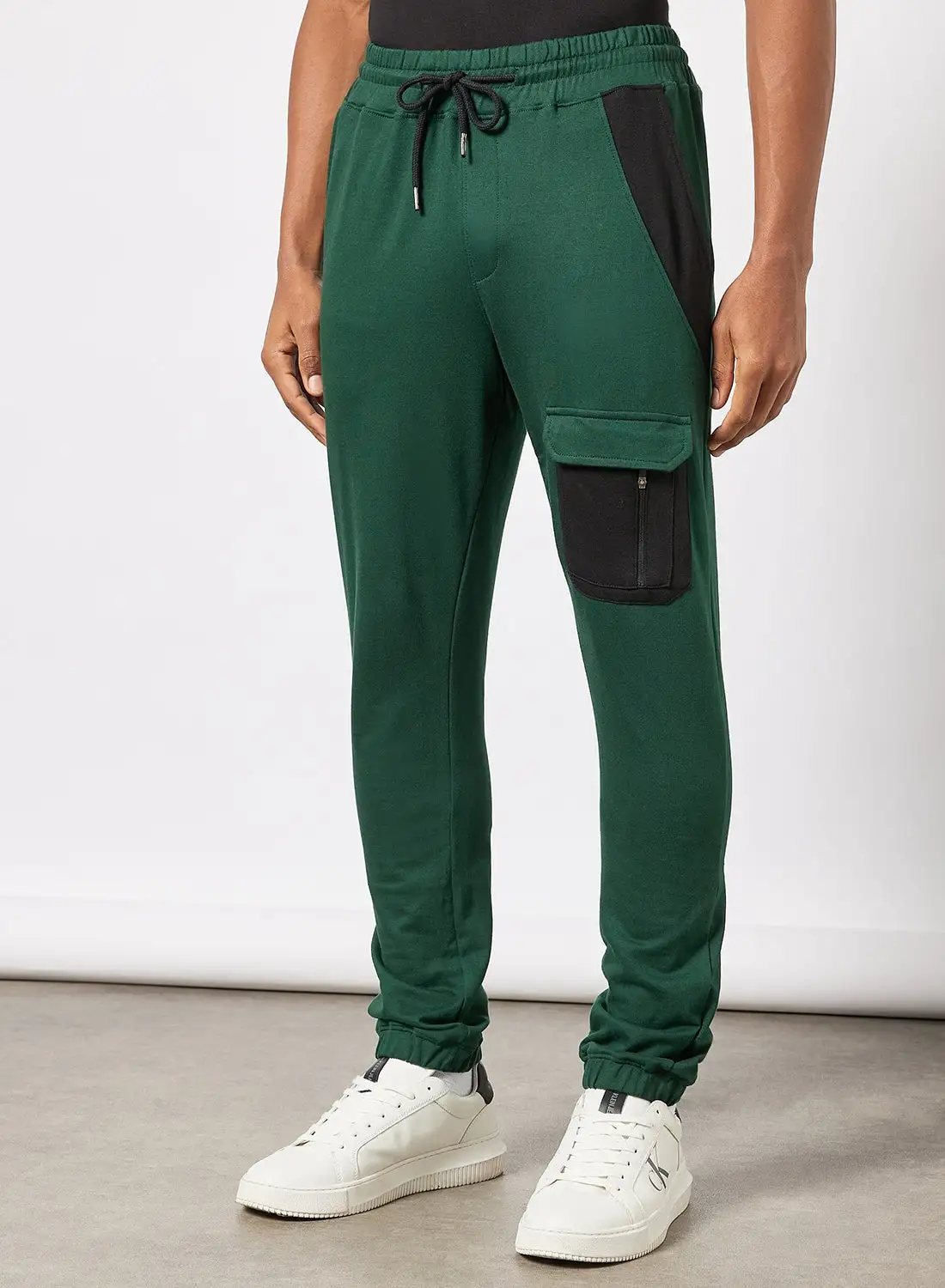 QUWA Stylish Cargo Joggers Green