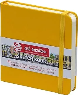 Talens T9314-114M 441793 Art Creations Sketchbook, Drawing Notebook, 4.7 x 4.7 inches (12 x 12 cm), Golden Yellow