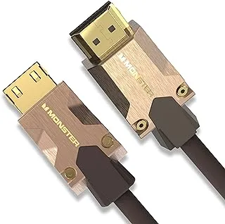 كابل HDMI فائق السرعة معتمد من Monster M-Series 2000 - 2.0 4K 60 هرتز ، 25 جيجابت في الثانية - 3 متر (9.8 قدم)