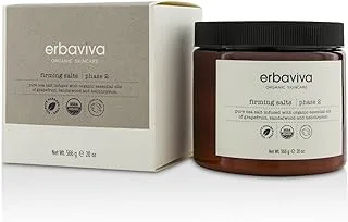 Erbaviva Firming Bath Salts, 20 oz, Infused With Essential Oils of Grapefruit and Rosemary - Relaxing Sea Salts for Smoother Skin - Organic Bath Therapy