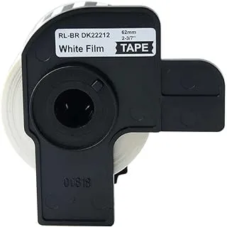 SKY DK-22212 Continuous white Film Label Tape 62mm x 15.24m for QL Printers