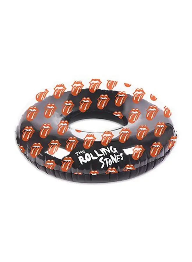 Sunnylife Pool Ring Rolling Stones Lips Black S1LPONR2