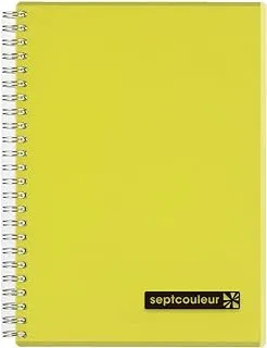 Maruman Sept Couleur 80 Sheet Note Book, A5 Size, Yellow