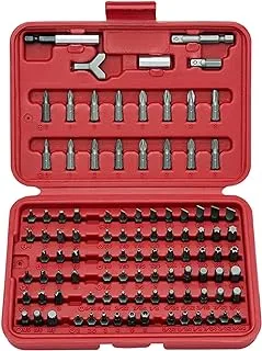 NEIKO 10048A Security Bit Set 100-Piece Set Cr-V Steel 1/4-inch Adapters Phillips Slotted Hex Torx Star Tamperproof Pozi Square Spanner Torque Tri-Wing Clutch Spline Wing Nut, Security Torx Bit Set