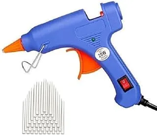 AUSEIN Hot Melt Glue Gun, With 50Pcs Glue Sticks,Removable Anti-Hot Cover Glue Gun Kit, Assorted colors