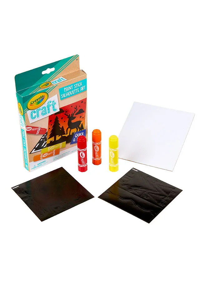 Crayola Craft، Paint Stick Silhouette Art، Set 1 22.86x2.54x15.88cm