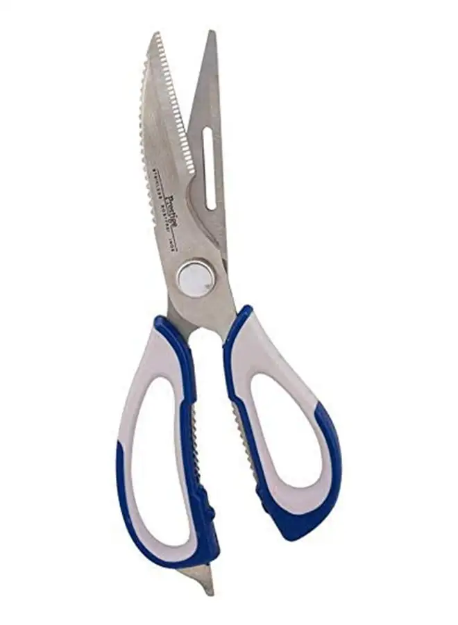 Prestige Multipurpose Scissor Silver/White/Blue 8.6x28x1.8cm