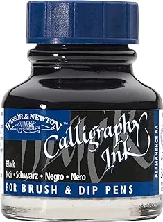 زجاجة حبر Winsor & Newton Calligraphy ، 30 مل ، أسود